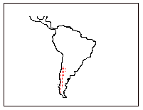 Misodendraceae Distribution Map