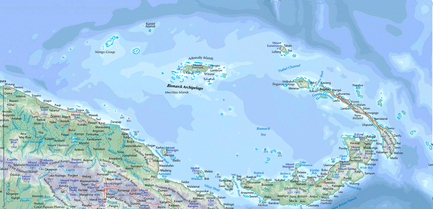 New Guinea Map